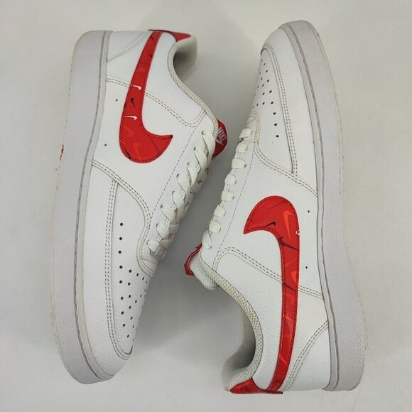 Nike Men's Court Vision Low White Leather Sneakers DM7588-100 Size 10.5 - Picture 5 of 8